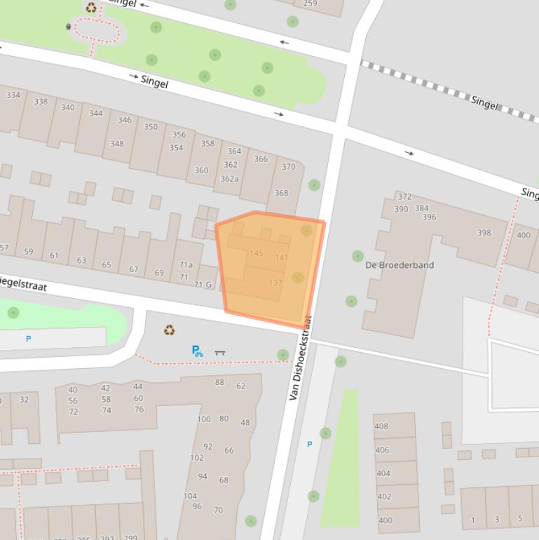 Kaart van postcodegebied 4381TX.