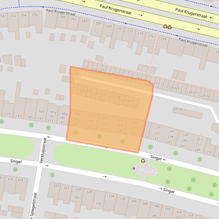 Kaart van postcodegebied 4381VH.