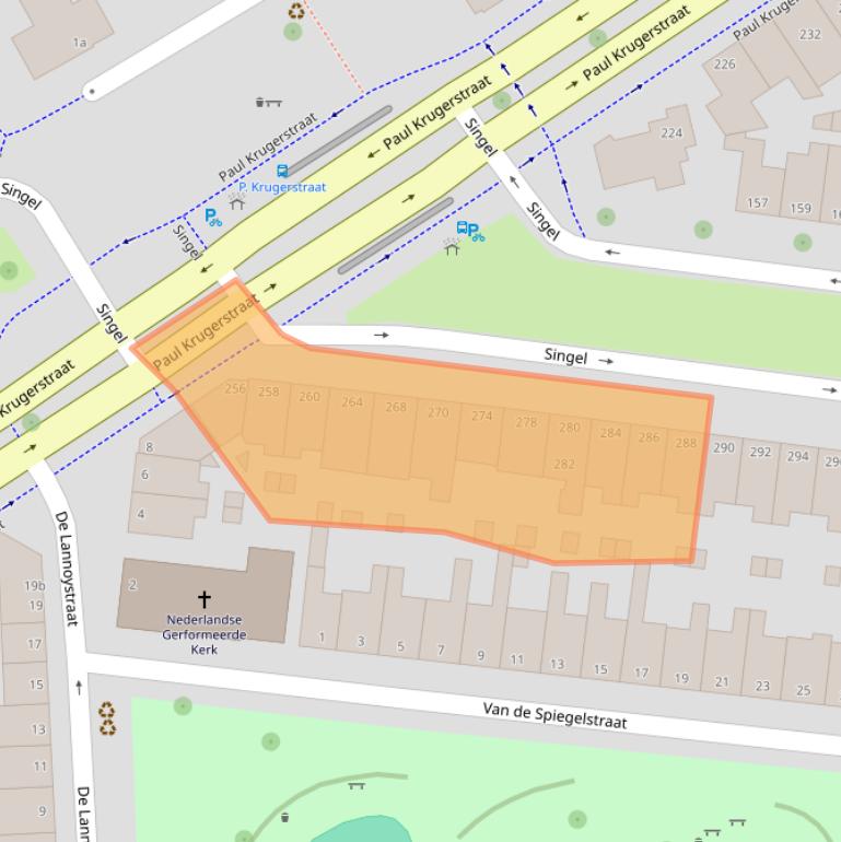 Kaart van postcodegebied 4381VL.