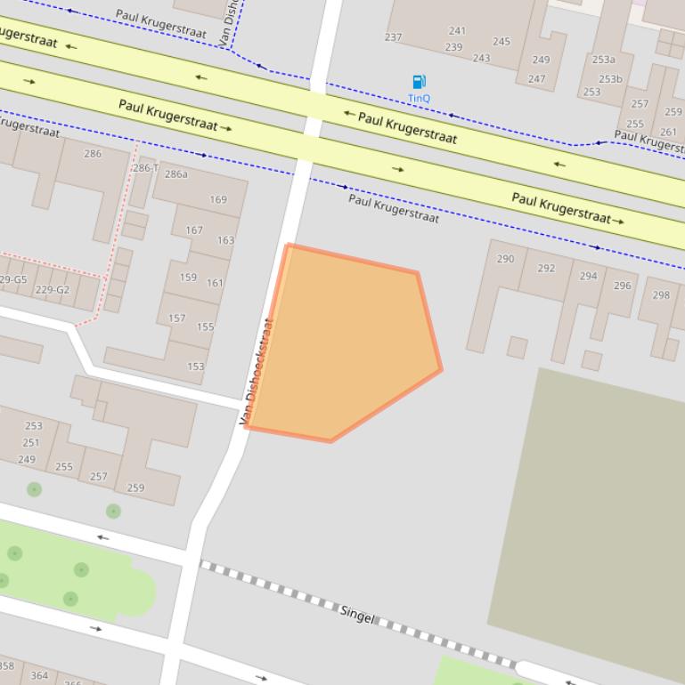 Kaart van postcodegebied 4381VZ.