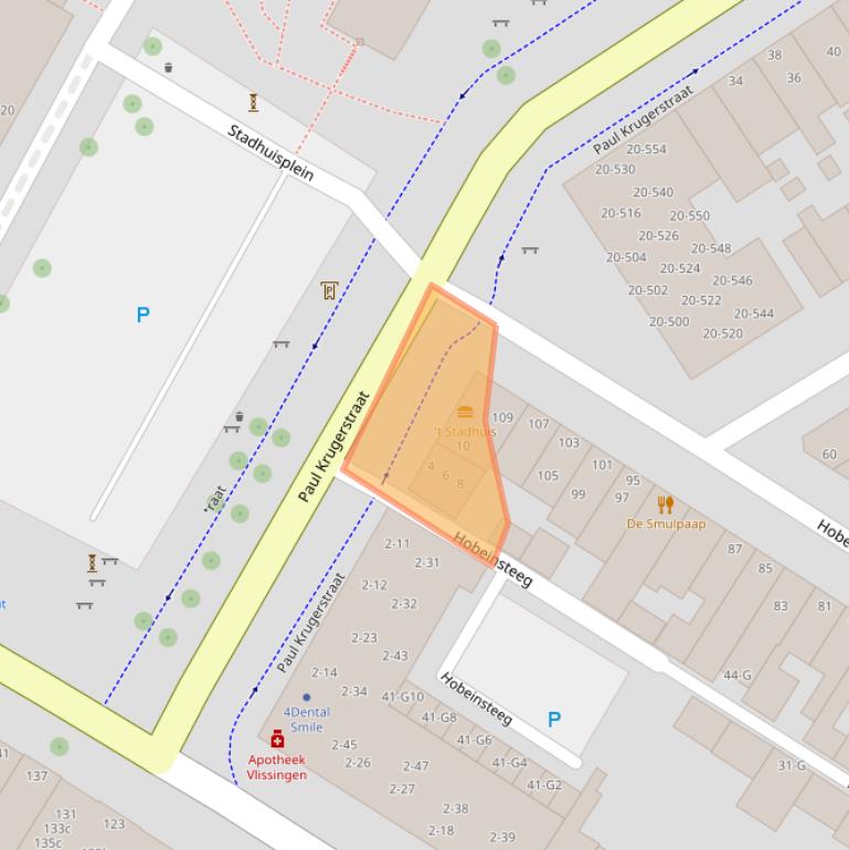 Kaart van postcodegebied 4381WC.