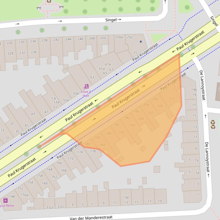 Kaart van postcodegebied 4381WL.