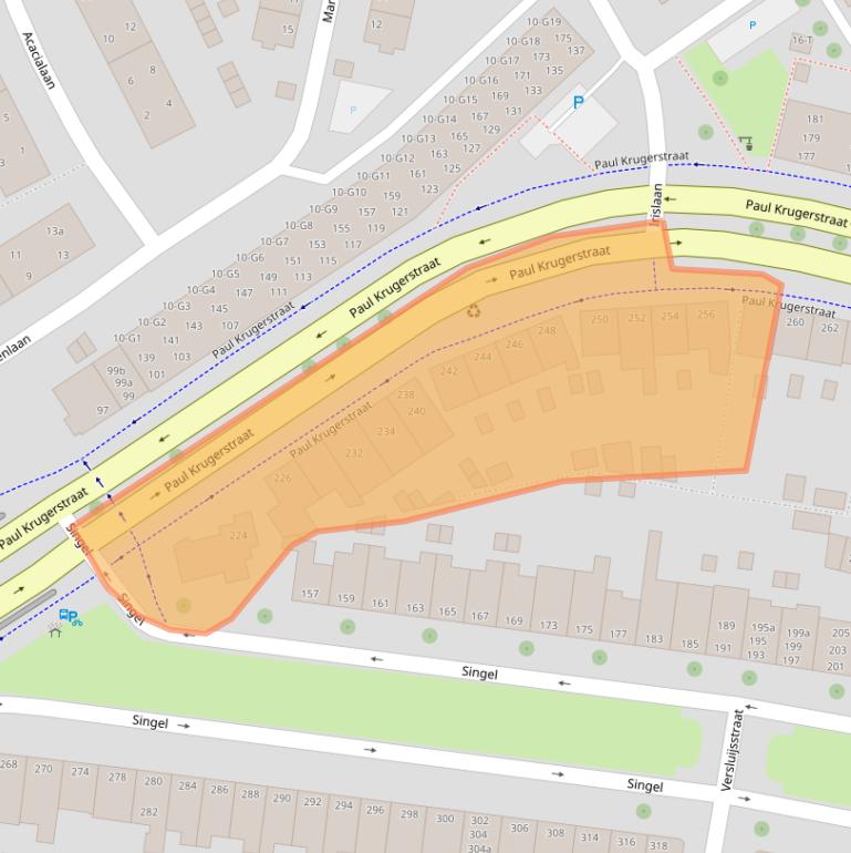 Kaart van postcodegebied 4381WN.