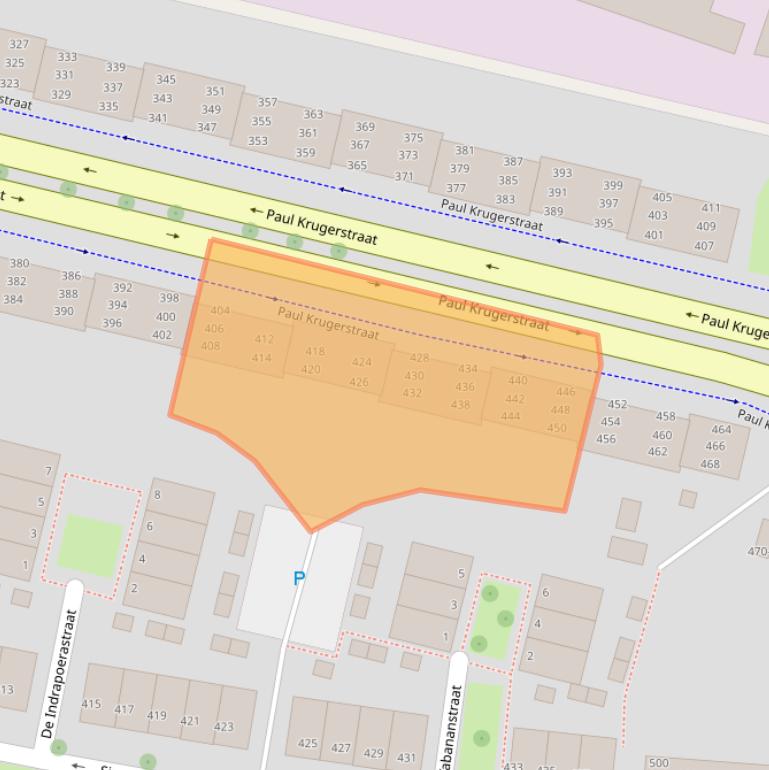 Kaart van postcodegebied 4381WV.