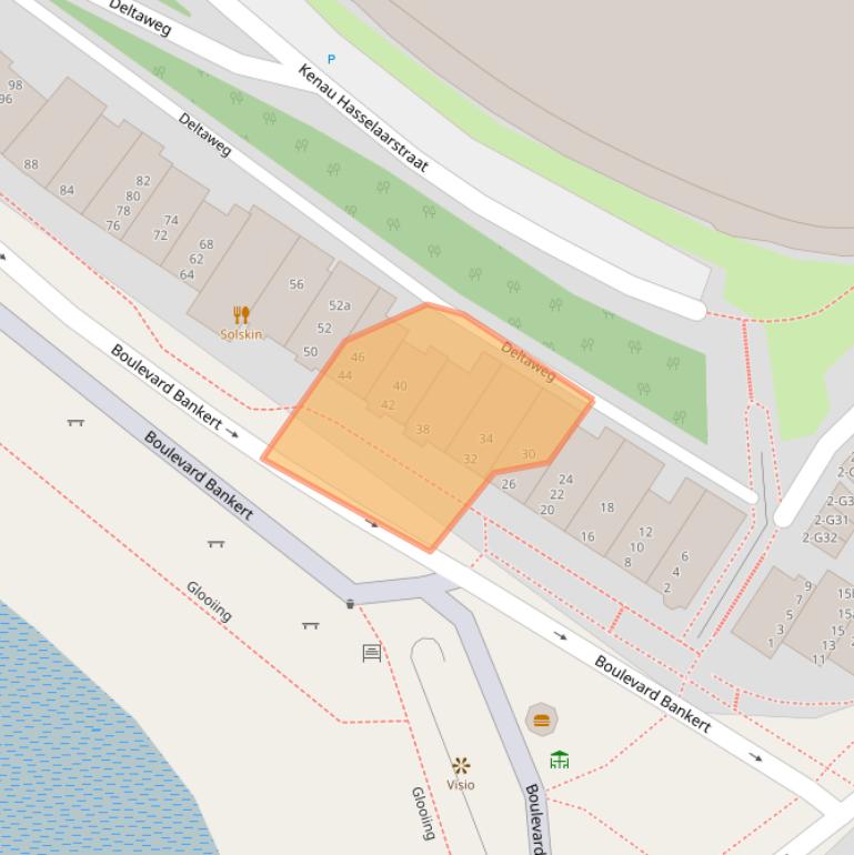 Kaart van postcodegebied 4382AB.