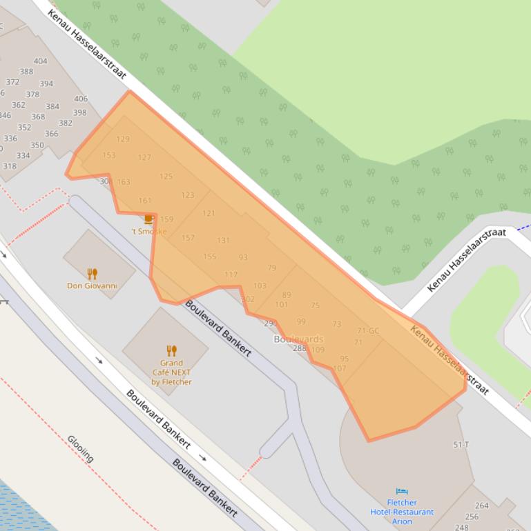 Kaart van postcodegebied 4382AH.