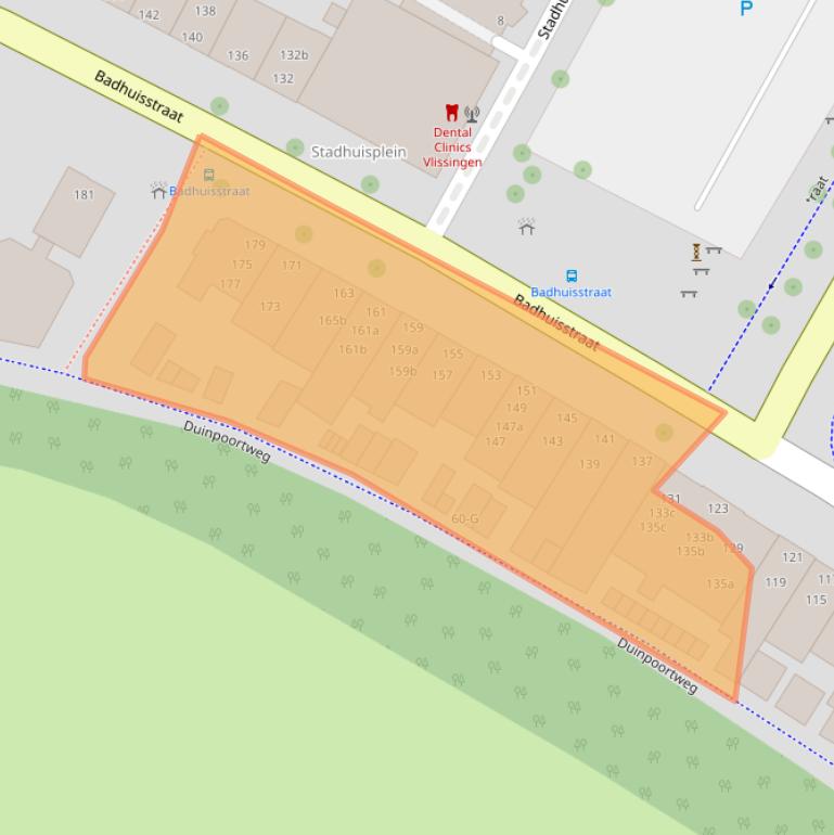 Kaart van postcodegebied 4382AL.