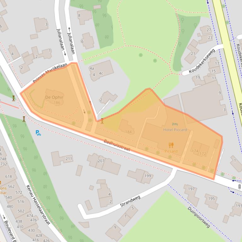 Kaart van postcodegebied 4382AR.