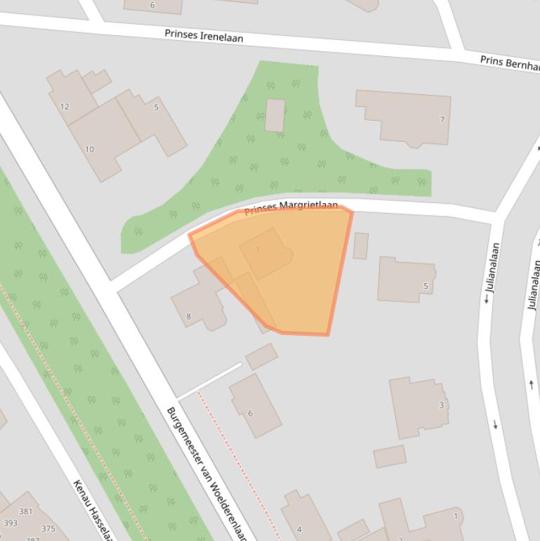 Kaart van postcodegebied 4382AV.