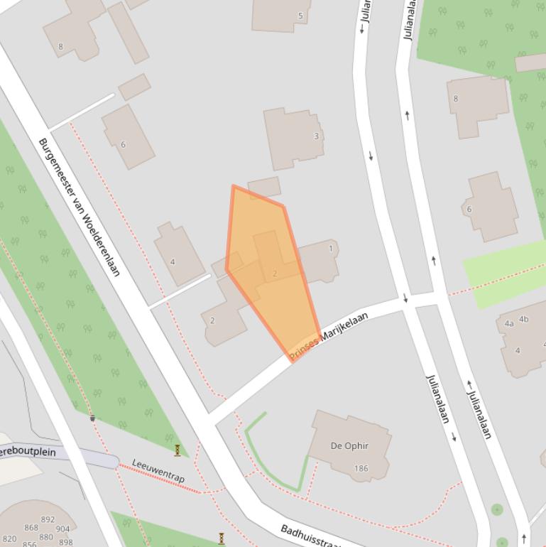 Kaart van postcodegebied 4382AW.