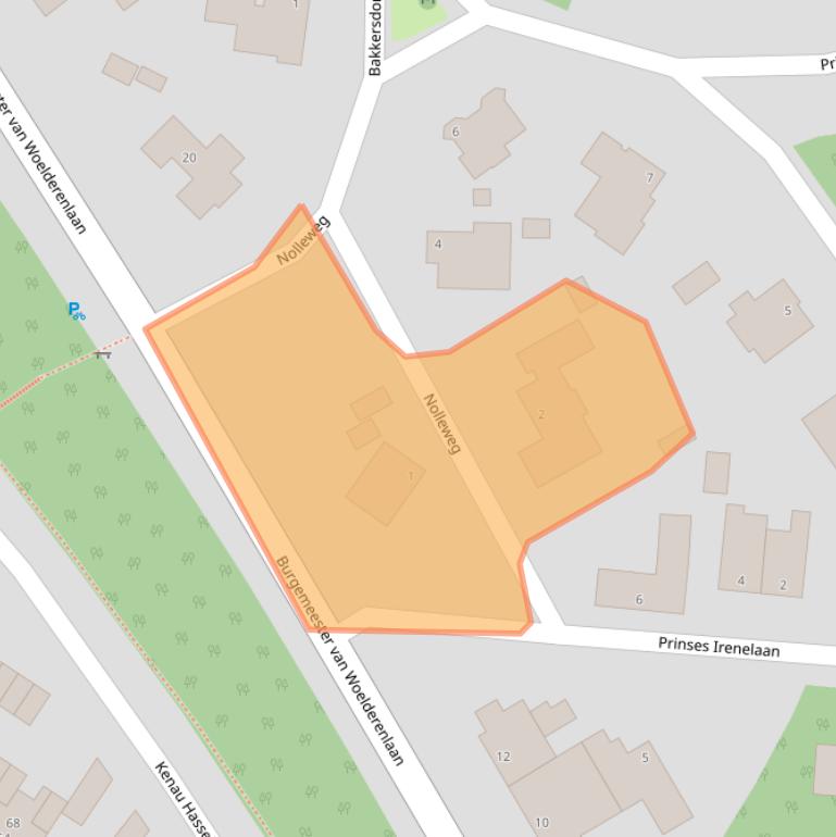 Kaart van postcodegebied 4382BH.