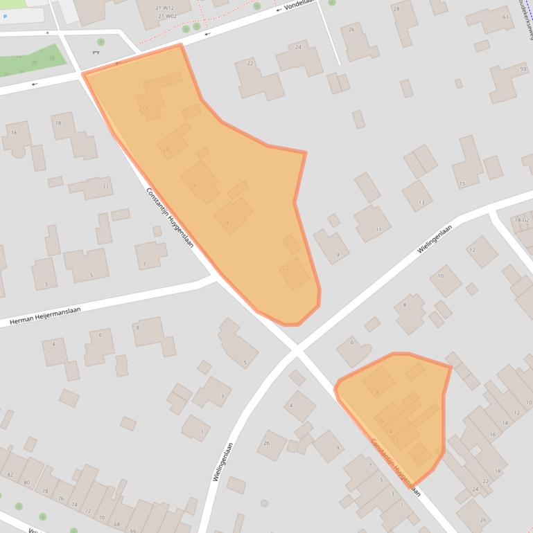 Kaart van postcodegebied 4382BP.