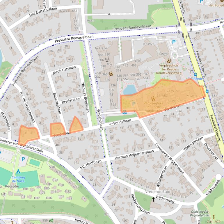 Kaart van postcodegebied 4382BV.