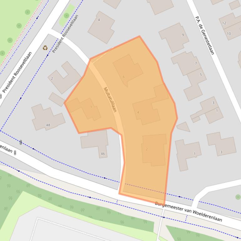 Kaart van postcodegebied 4382BZ.