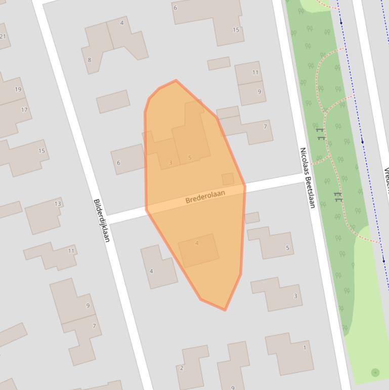 Kaart van postcodegebied 4382CD.