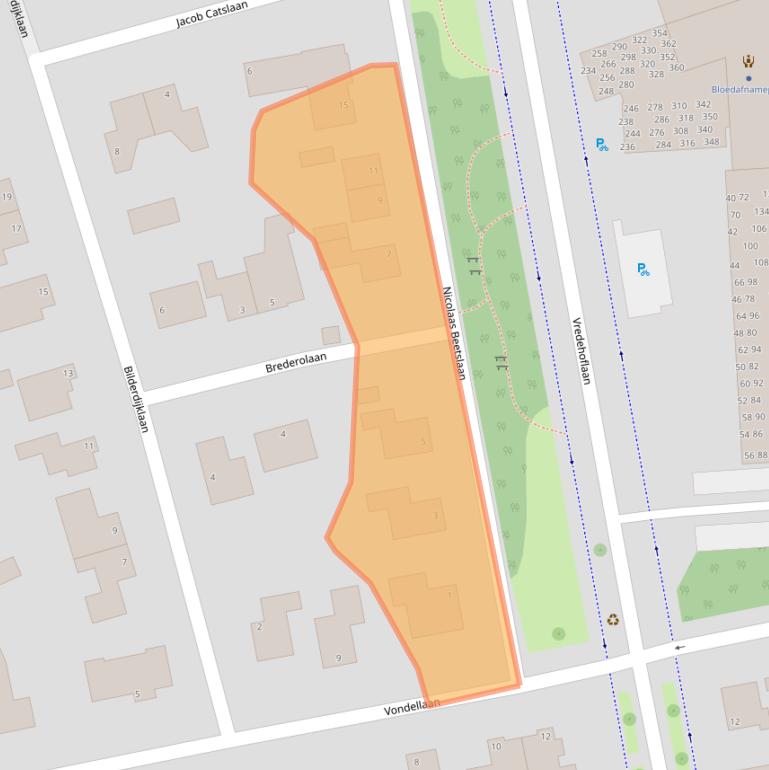 Kaart van postcodegebied 4382CE.