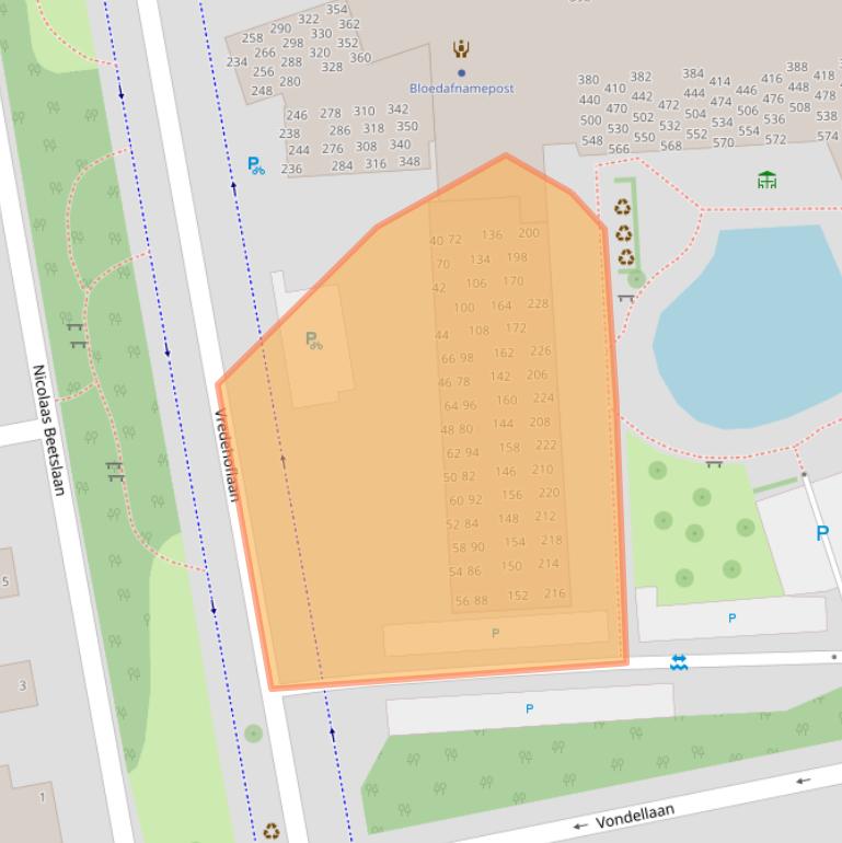 Kaart van postcodegebied 4382CH.