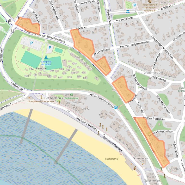 Kaart van postcodegebied 4382CM.