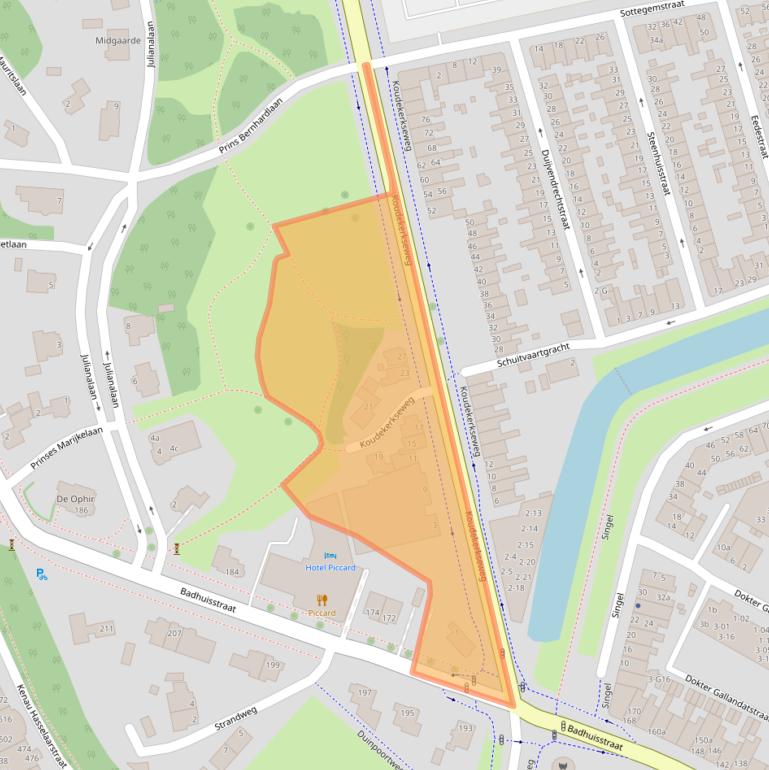Kaart van postcodegebied 4382EA.