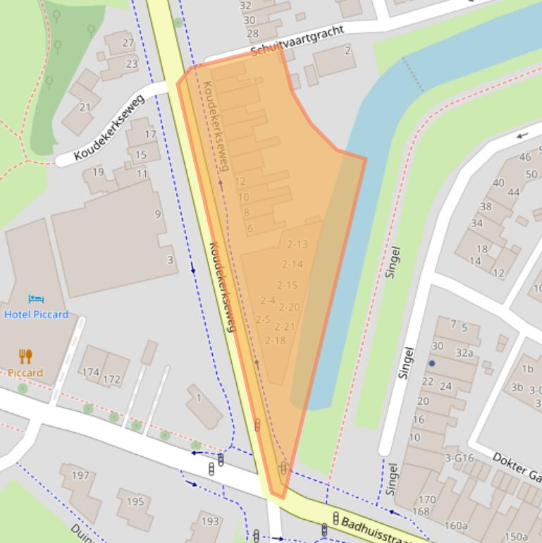 Kaart van postcodegebied 4382EB.