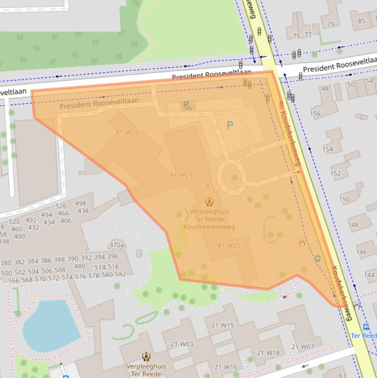 Kaart van postcodegebied 4382EJ.