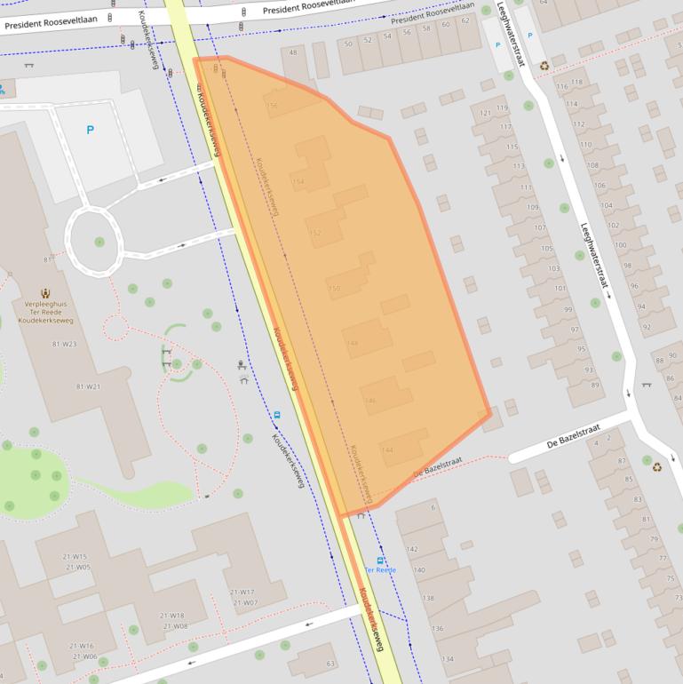 Kaart van postcodegebied 4382EM.