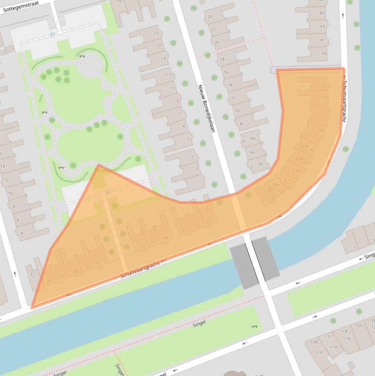 Kaart van postcodegebied 4382GH.