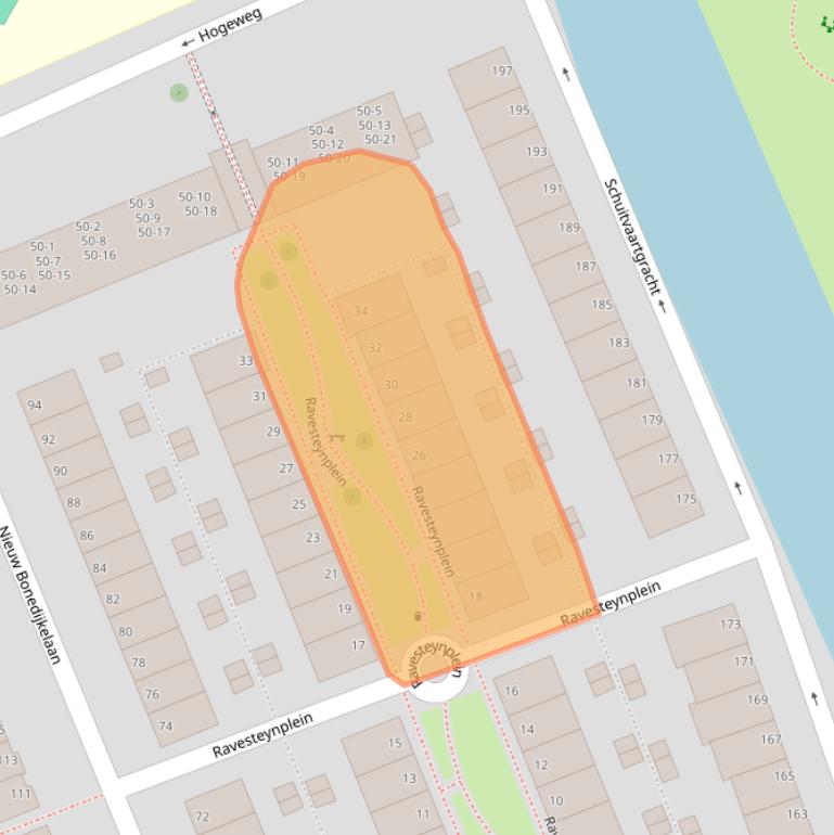 Kaart van postcodegebied 4382GX.