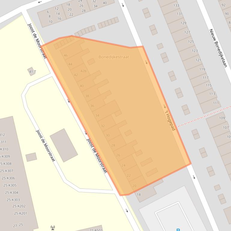 Kaart van postcodegebied 4382HL.