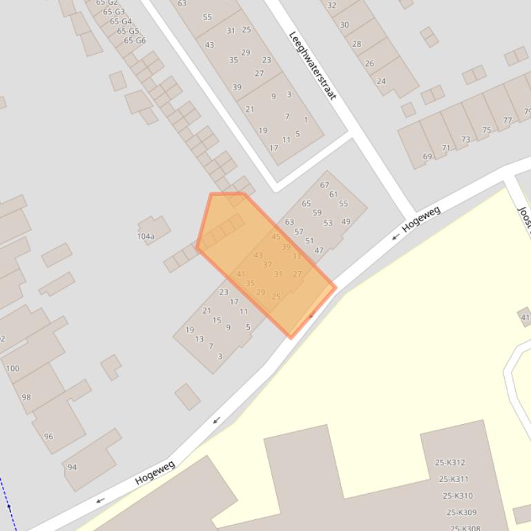 Kaart van postcodegebied 4382JB.