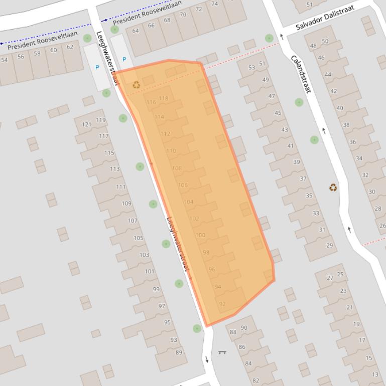 Kaart van postcodegebied 4382JR.