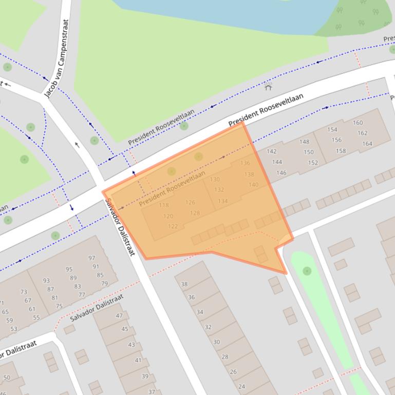 Kaart van postcodegebied 4382KV.