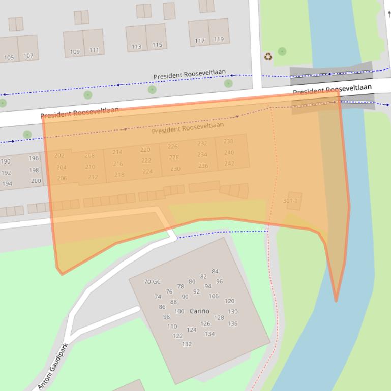 Kaart van postcodegebied 4382KZ.