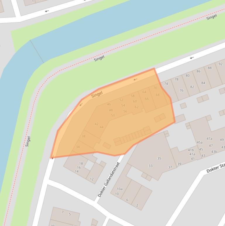 Kaart van postcodegebied 4382LB.