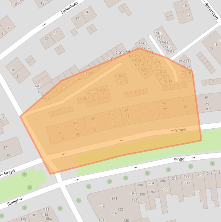 Kaart van postcodegebied 4382LM.