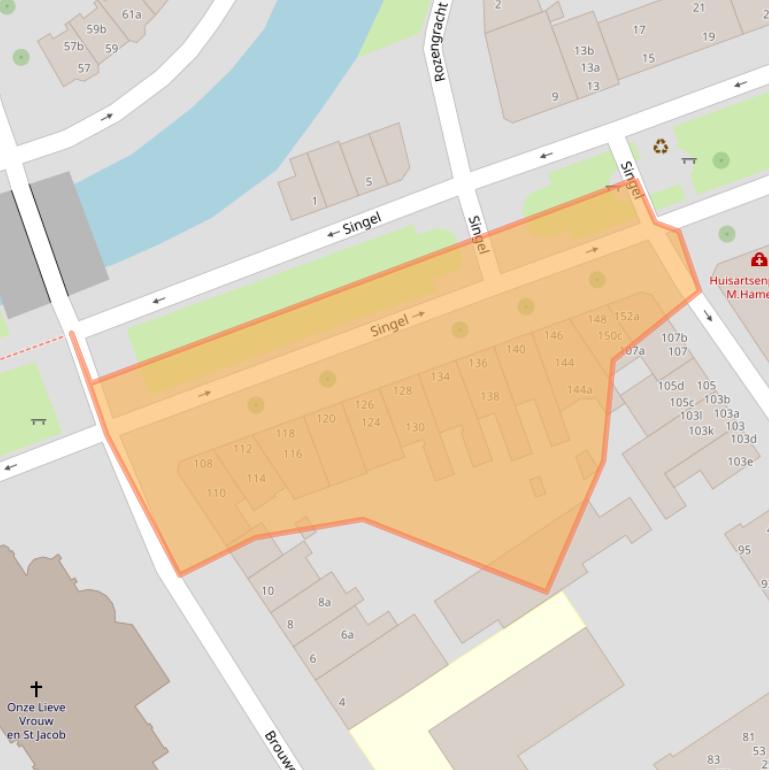 Kaart van postcodegebied 4382LP.