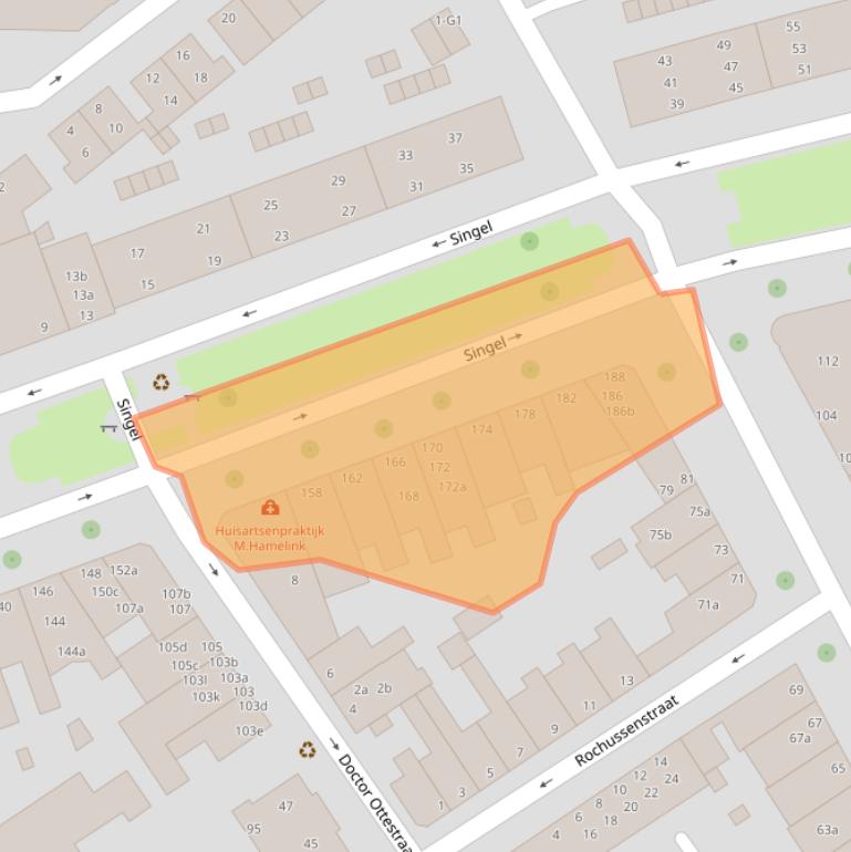 Kaart van postcodegebied 4382LR.