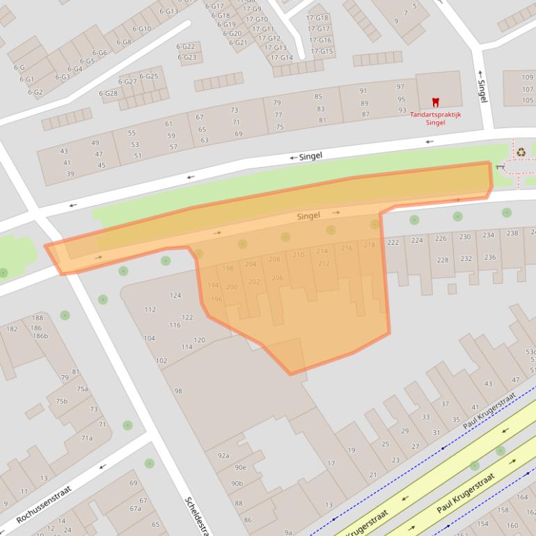 Kaart van postcodegebied 4382LS.