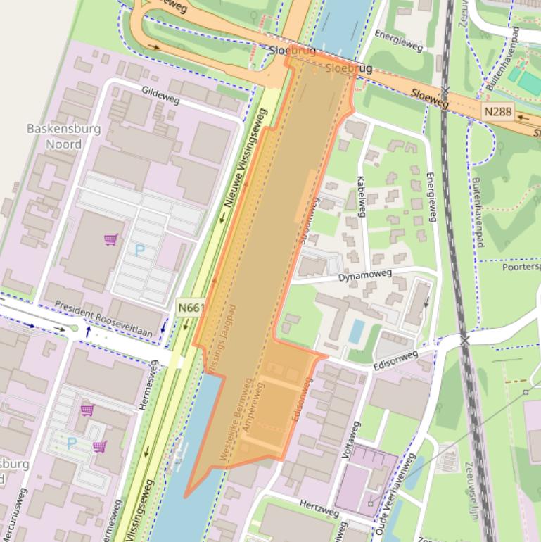 Kaart van postcodegebied 4382MX.