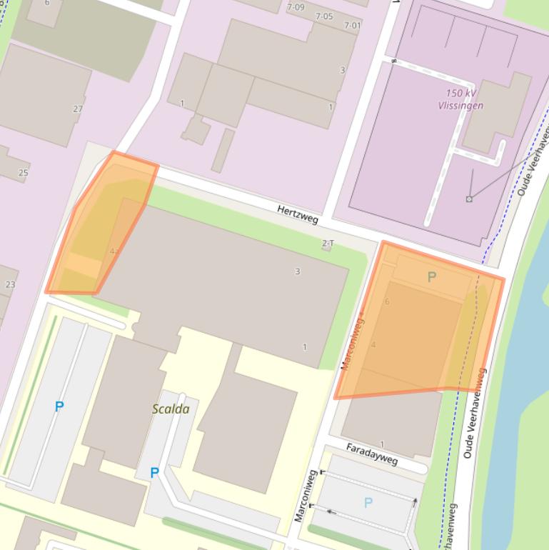 Kaart van postcodegebied 4382NE.