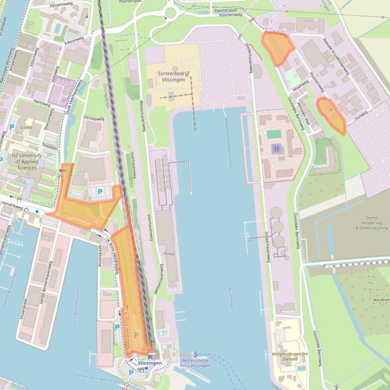 Kaart van postcodegebied 4382NR.