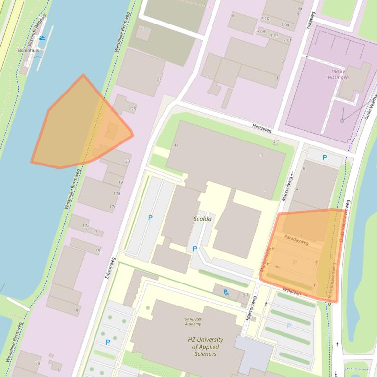 Kaart van postcodegebied 4382NX.