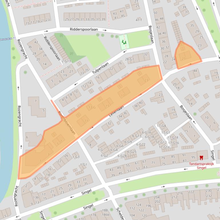 Kaart van postcodegebied 4382PB.