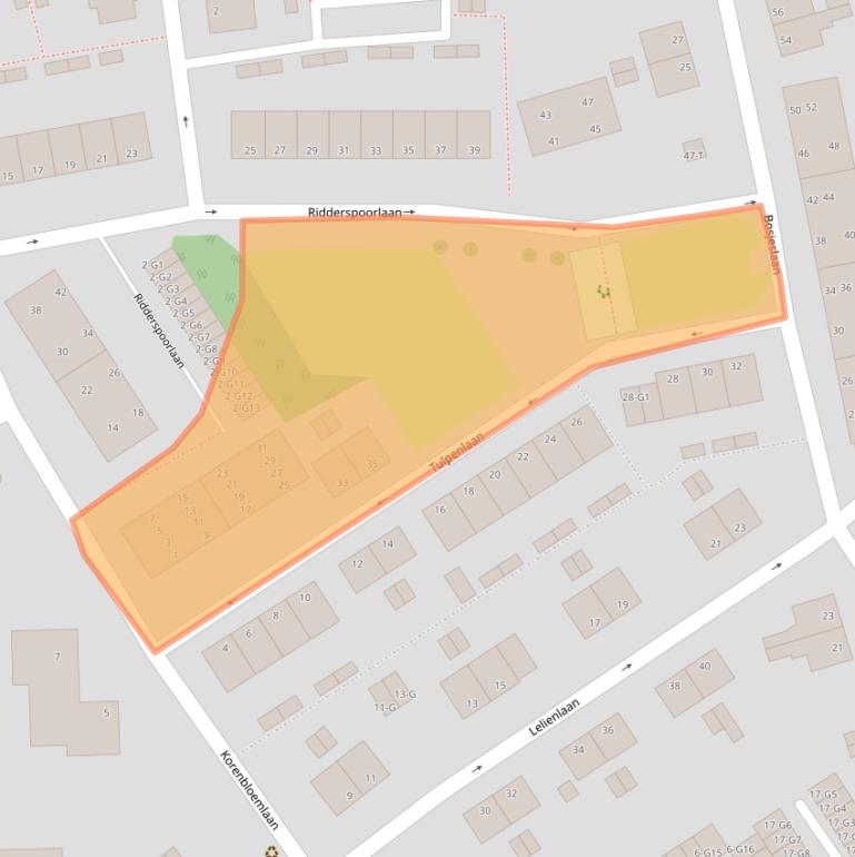 Kaart van postcodegebied 4382PE.