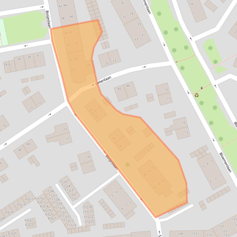 Kaart van postcodegebied 4382PT.