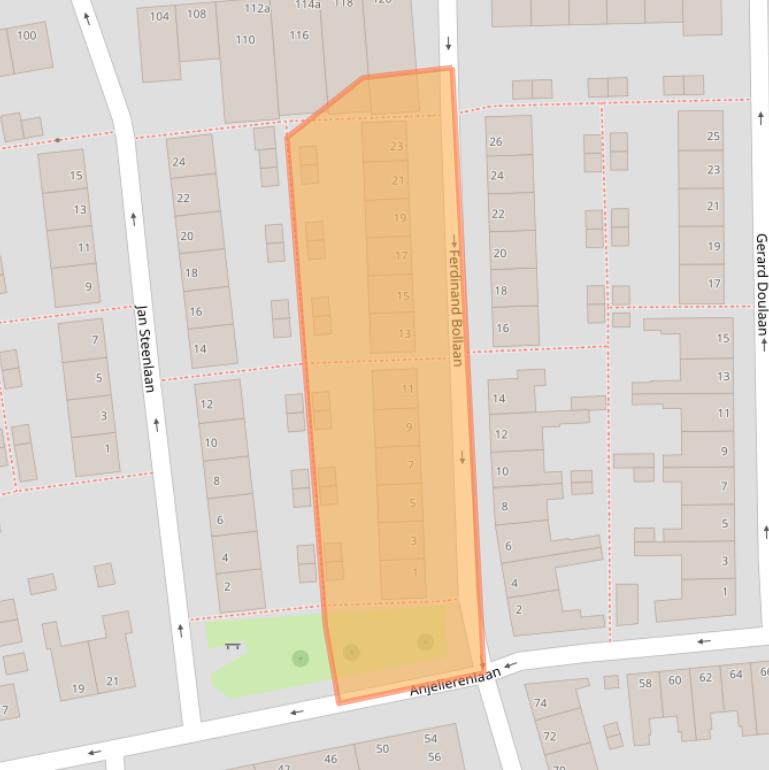Kaart van postcodegebied 4382RB.