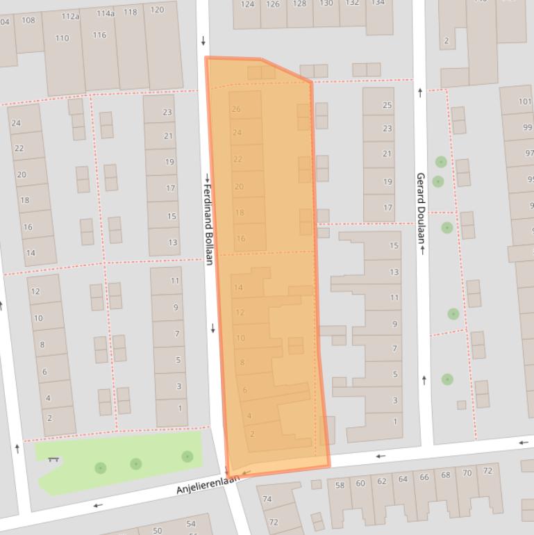Kaart van postcodegebied 4382RC.