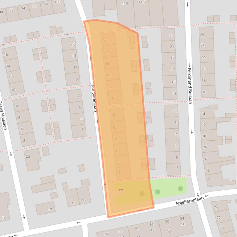 Kaart van postcodegebied 4382RE.