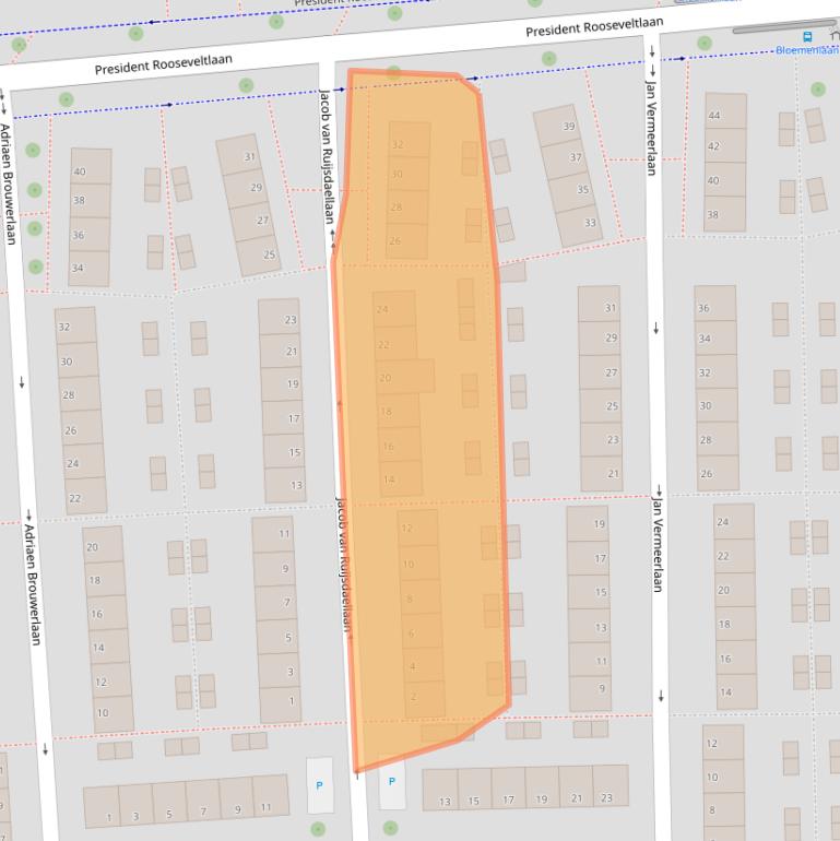 Kaart van postcodegebied 4382RV.