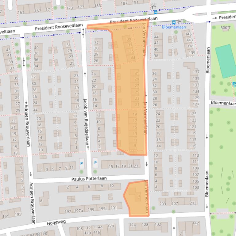 Kaart van postcodegebied 4382RX.